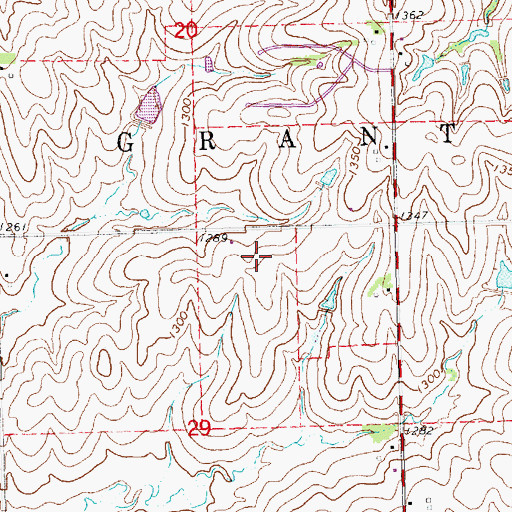 Topographic Map of KHAT-AM (Lincoln), NE