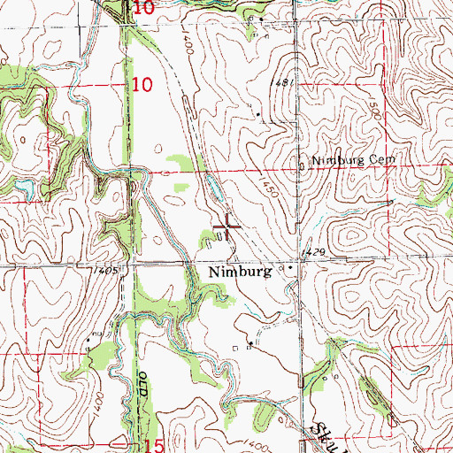 Topographic Map of Abie Sky Ranch (historical), NE