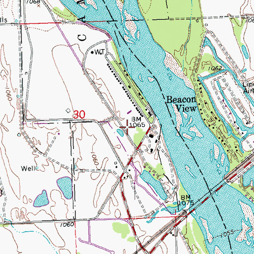 Topographic Map of HJ Paul Army Heliport, NE