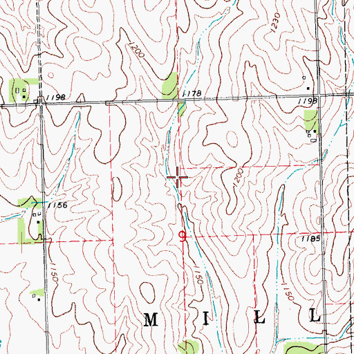Topographic Map of Bornmann Field (historical), NE