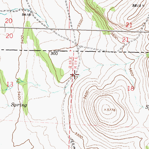 Topographic Map of Coleman Spring, NV