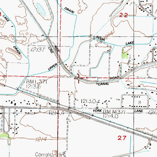 Topographic Map of New River Township, NV