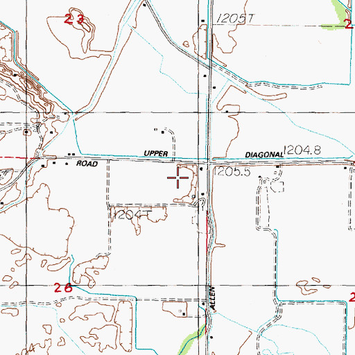 Topographic Map of Lone Tree School (historical), NV