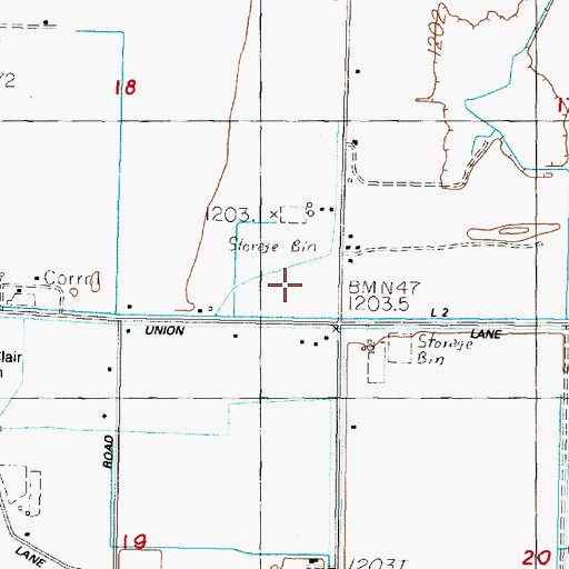Topographic Map of Union School (historical), NV