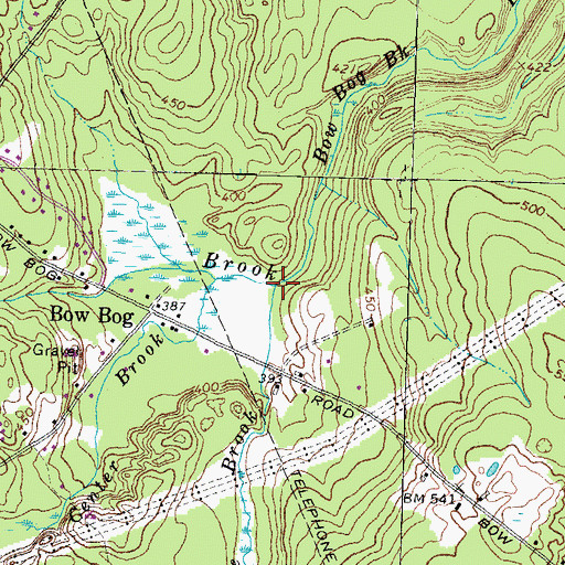 Topographic Map of Horse Brook, NH