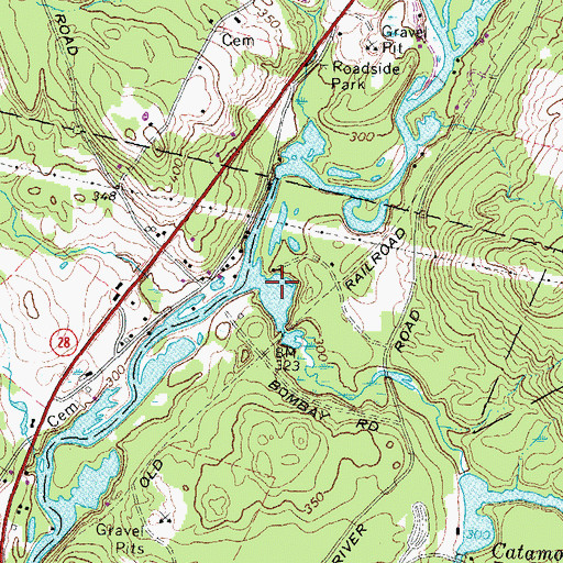 Topographic Map of Bear Brook, NH