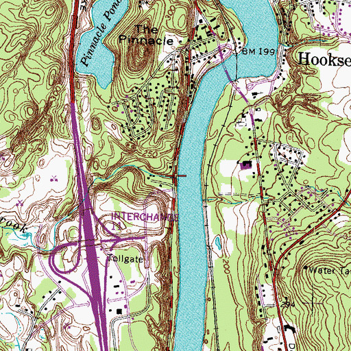 Topographic Map of Brickyard Brook, NH
