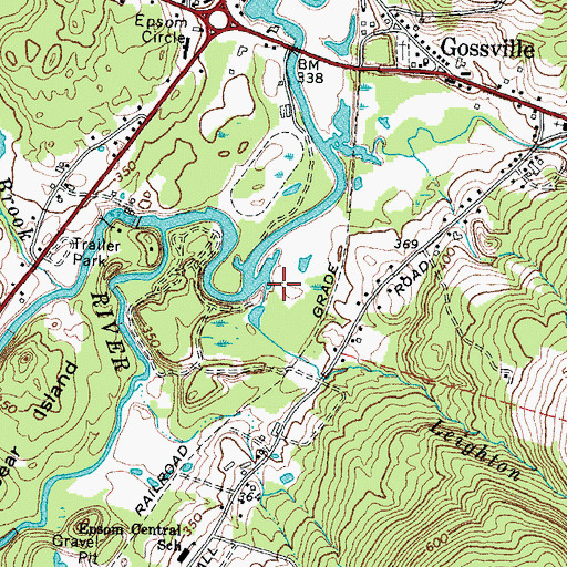 Topographic Map of Leighton Brook, NH