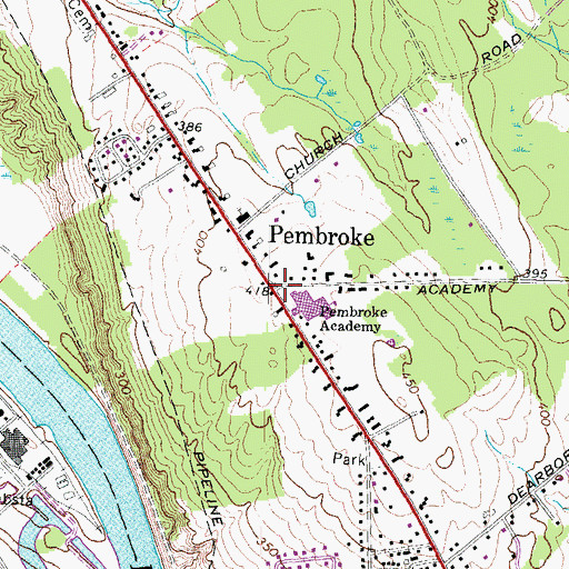 Topographic Map of Pembroke, NH