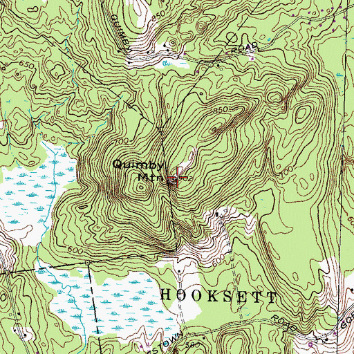 Topographic Map of Quimby Mountain, NH
