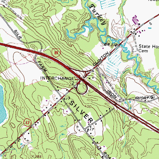 Topographic Map of Interchange 2, NH