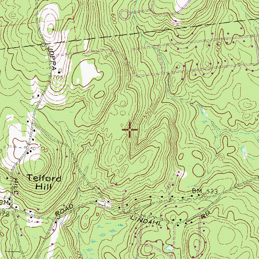 Topographic Map of Sams Heliport, NH