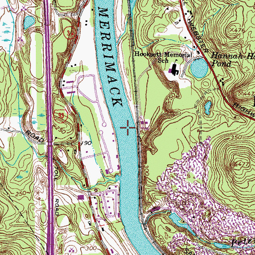 Topographic Map of Breaults River Side Seaplane Base, NH