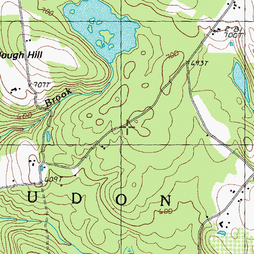Topographic Map of Town of Loudon, NH