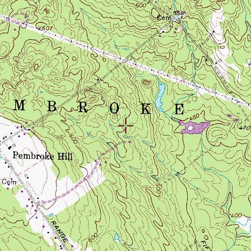 Topographic Map of Town of Pembroke, NH