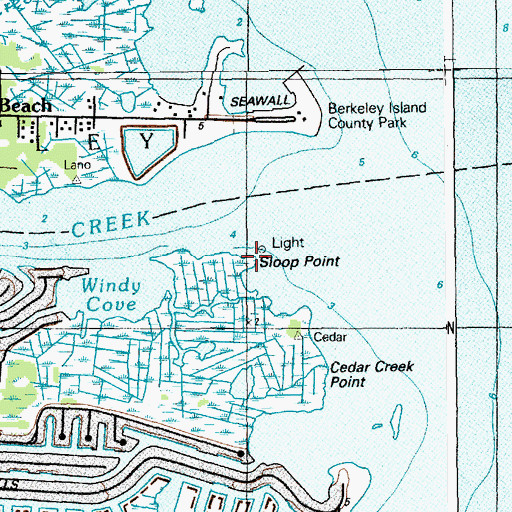 Topographic Map of Sloop Point, NJ