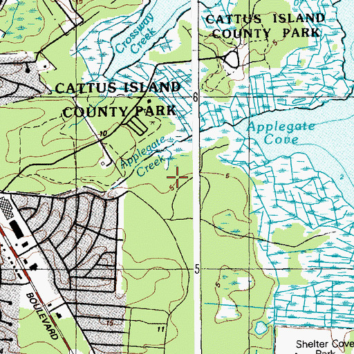 Topographic Map of Tide Creek, NJ