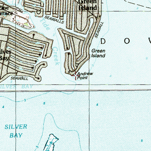 Topographic Map of Andrew Point, NJ