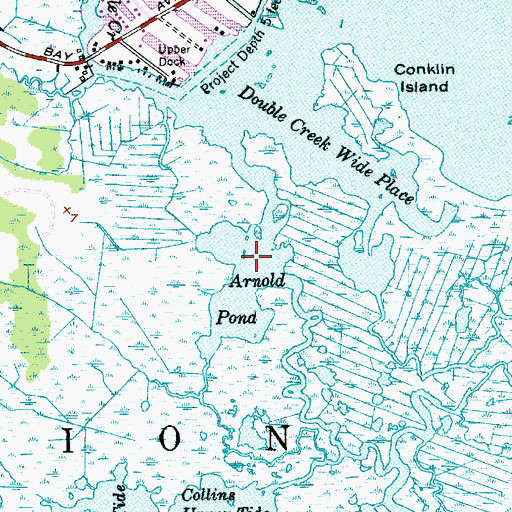 Topographic Map of Arnold Pond, NJ