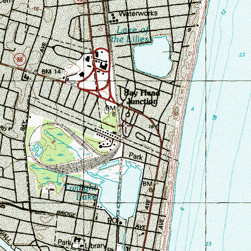 Topographic Map of Bay Head Junction, NJ