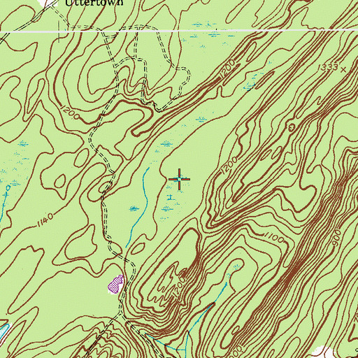 Topographic Map of Clinton Brook Valley, NJ