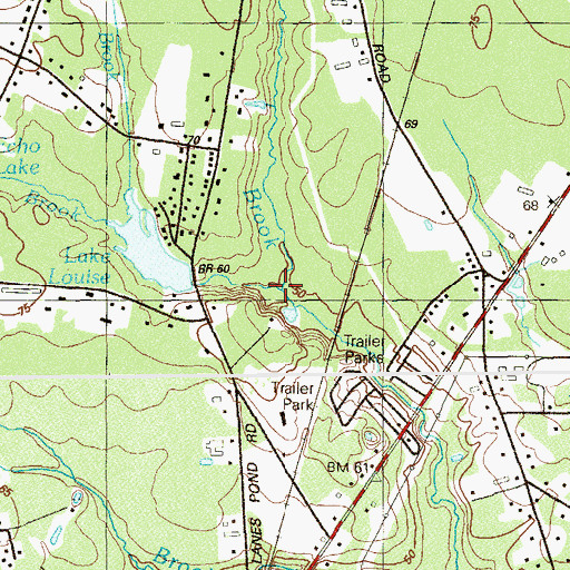 Topographic Map of Polypod Brook, NJ