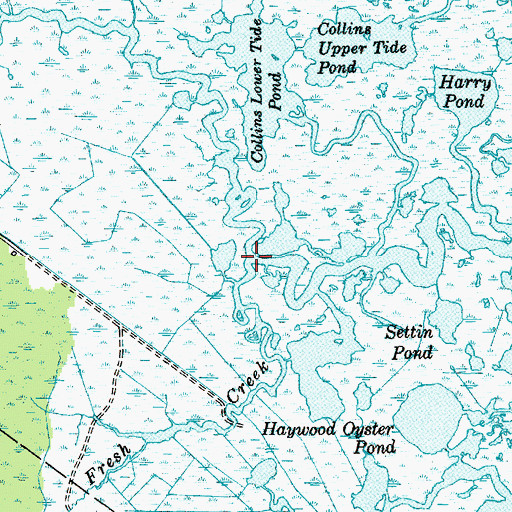 Topographic Map of Fresh Creek, NJ