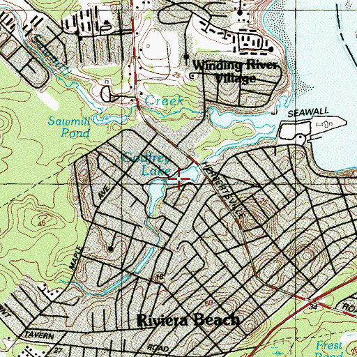 Topographic Map of Godfrey Lake, NJ