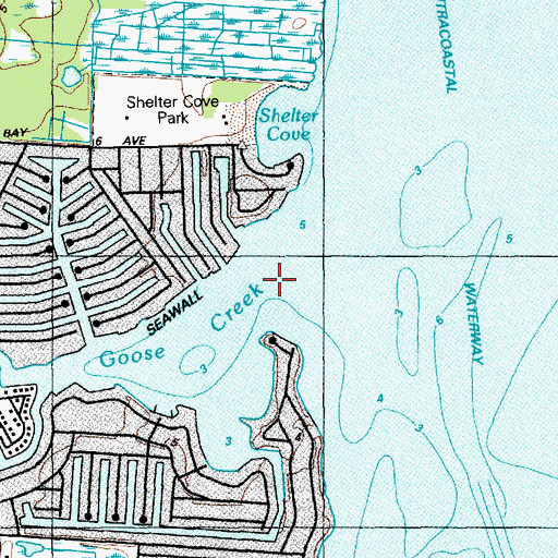 Topographic Map of Goose Creek, NJ