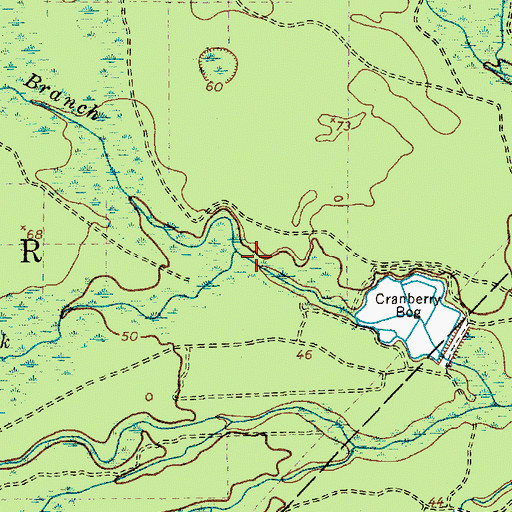 Topographic Map of Green Branch, NJ