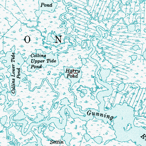 Topographic Map of Harry Pond, NJ