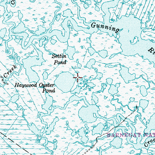 Topographic Map of Haywood Oyster Pond, NJ