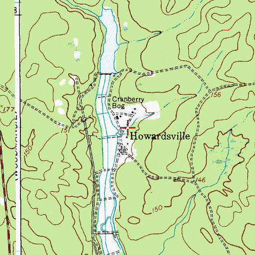 Topographic Map of Howardsville, NJ