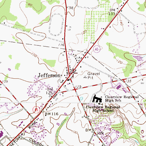 Topographic Map of Jefferson, NJ