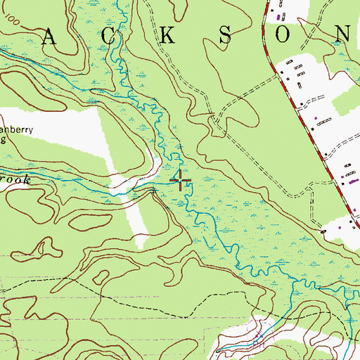 Topographic Map of Long Brook, NJ