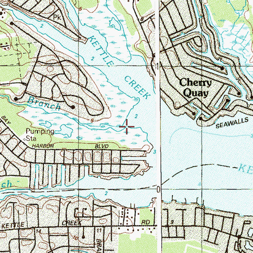 Topographic Map of Long Causeway Branch, NJ