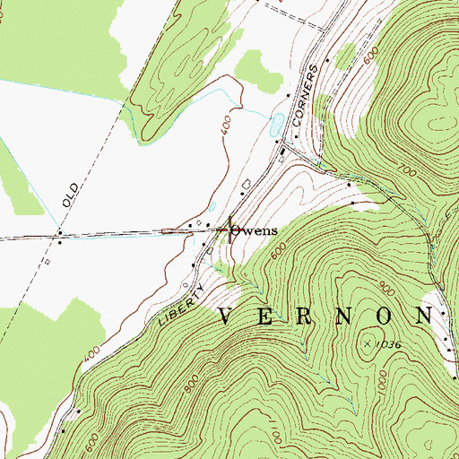 Topographic Map of Owens, NJ