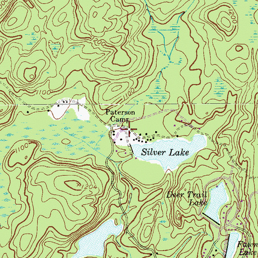 Topographic Map of Paterson Camp, NJ