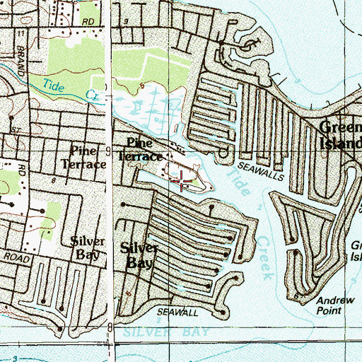 Topographic Map of Pine Terrace, NJ