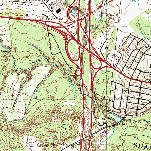 Topographic Map of Reevy Branch, NJ