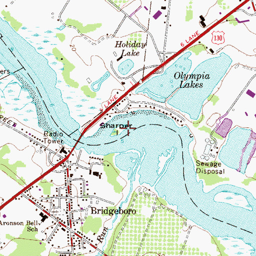 Topographic Map of Fenton Island, NJ