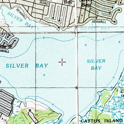 Topographic Map of Silver Bay, NJ