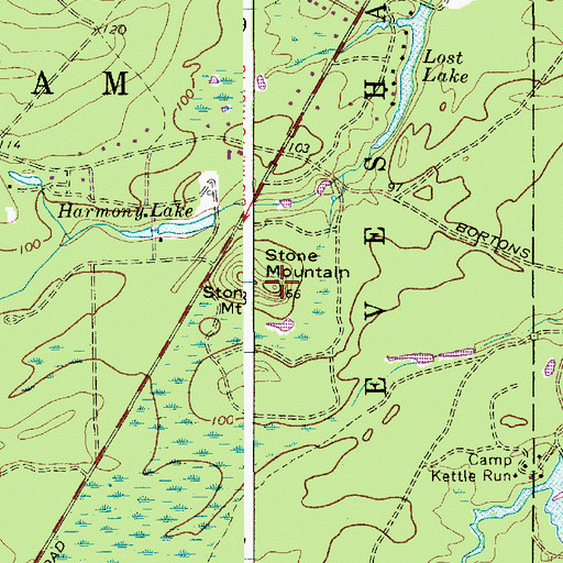 Topographic Map of Stone Mountain, NJ