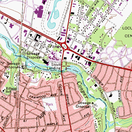 Topographic Map of Stoys Landing, NJ