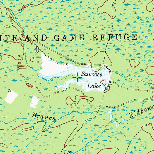 Topographic Map of Success Lake, NJ
