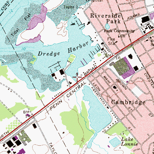 Topographic Map of Swede Run, NJ