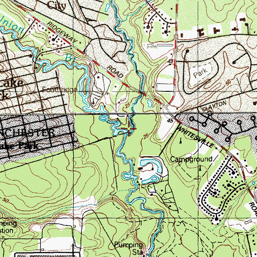 Topographic Map of Union Branch, NJ