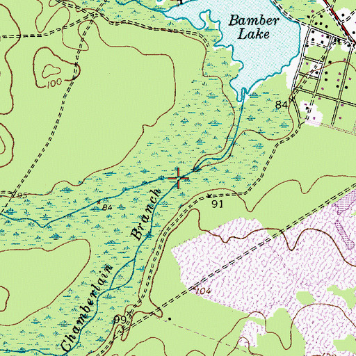 Topographic Map of Webbs Mill Branch, NJ