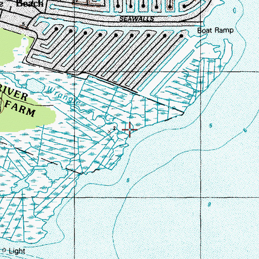 Topographic Map of Wrangle Creek, NJ