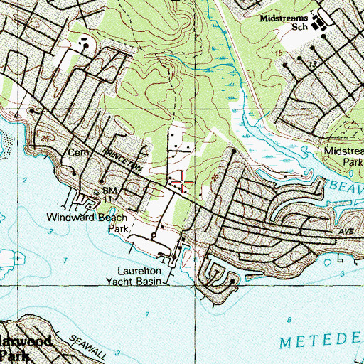 Topographic Map of Township of Brick, NJ